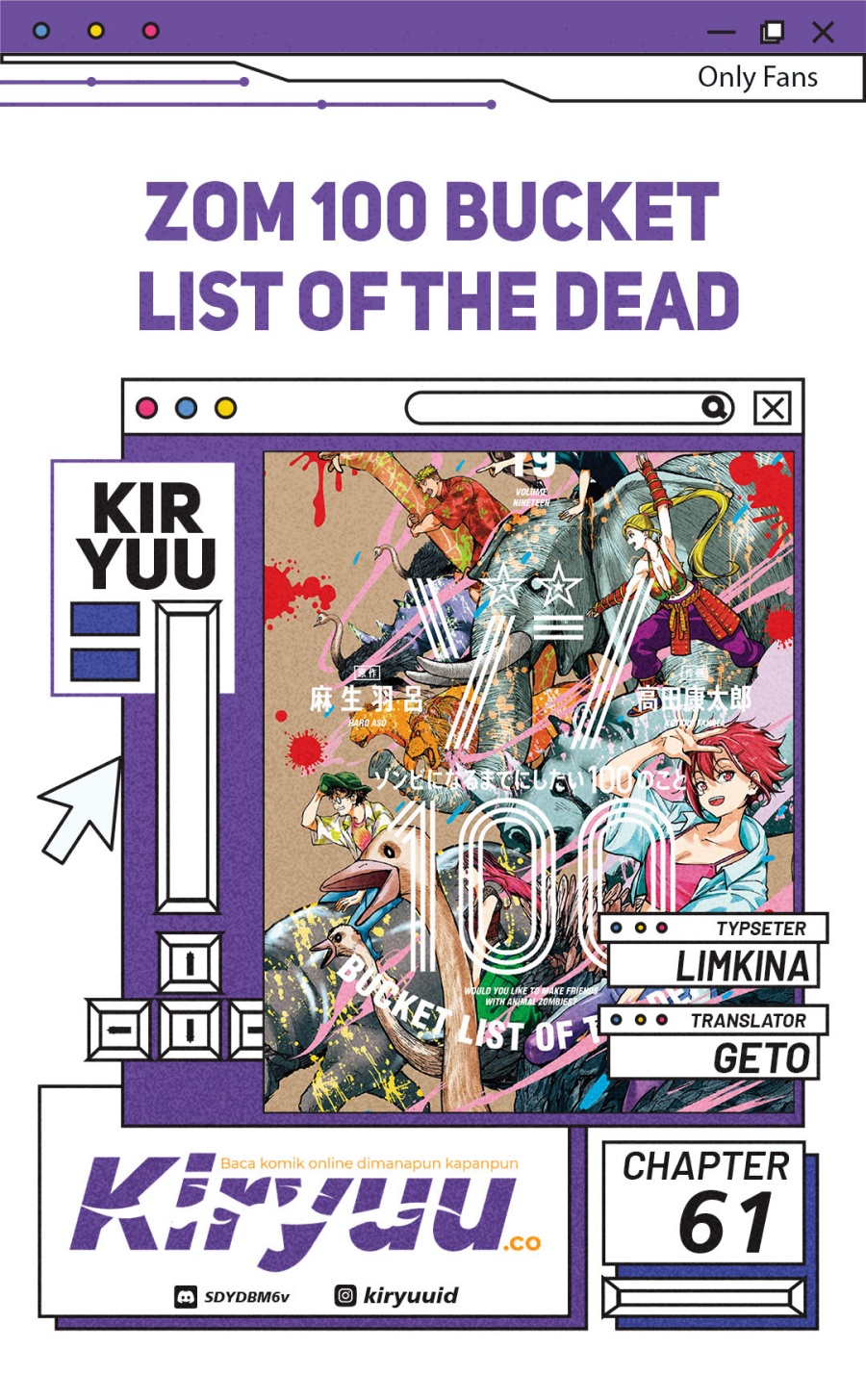Zombie 100 Zombie Ni Naru Made Ni Shitai 100 No Koto — Chapter 61, halaman 1